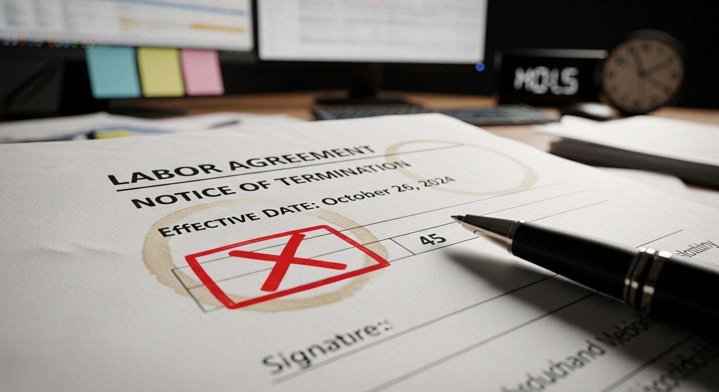 Ilustração representando Acordo trabalhista com encerramento em 45 dias